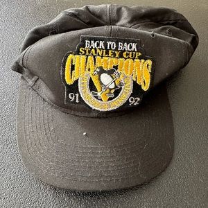 Collector hat Pittsburgh Penguin Hockey 1991 & 1992 Stanley cup champion hat.